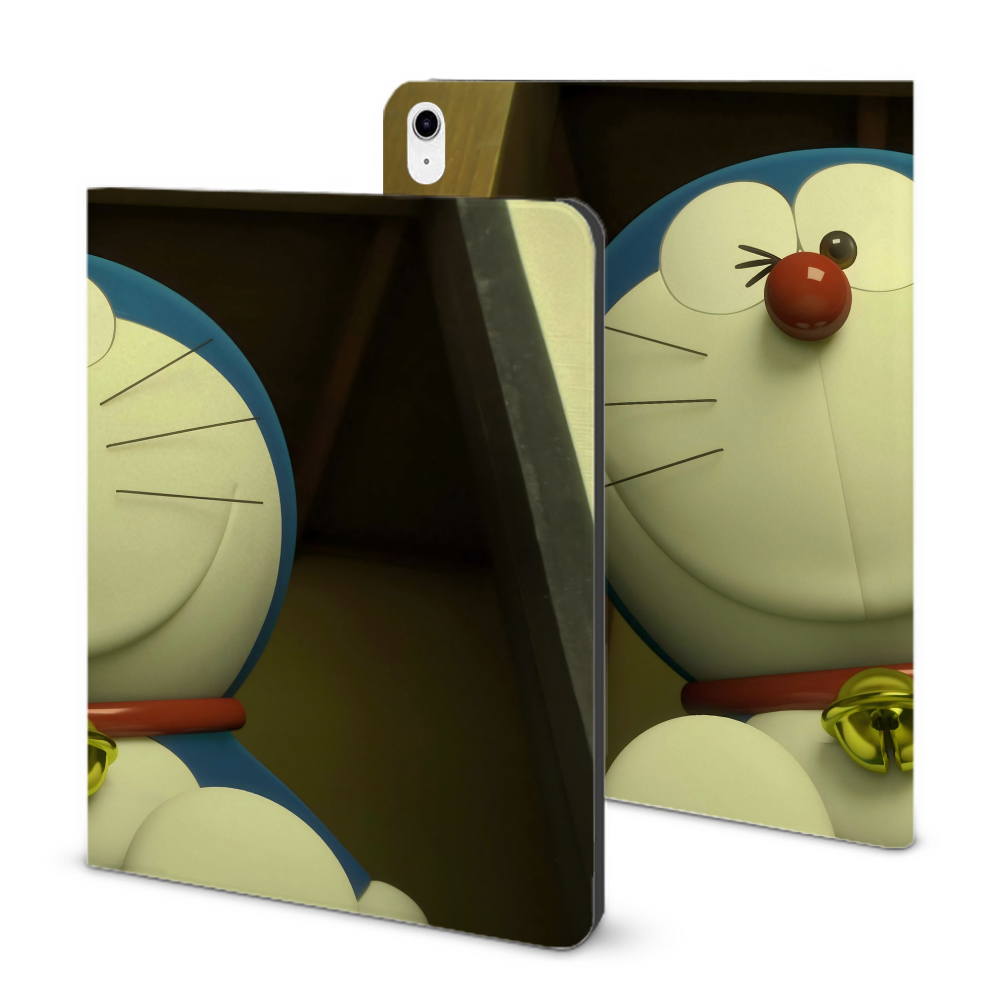 （画像用） ドラえもん Doraemon IPad ケース ブック型 PUレザー TPU 耐衝撃 軽量 薄型 ペン収納なし 全面保護 IPad 各モデル対応